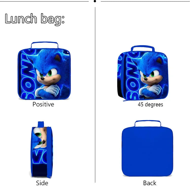 SONIC Bags for Primary and Secondary School Students and Children's Cartoon School Bag Mochila Schoolbag Boys Girls Anime